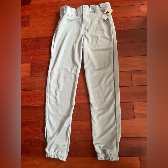 Russell Athletic Gray Baseball Pants - size Men’s Small  NWT - Picture 1 of 3